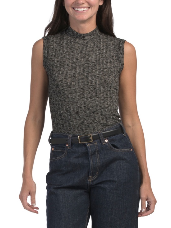Michael Stars Tops - MICHAEL STARS Sleeveless Mock Neck Top